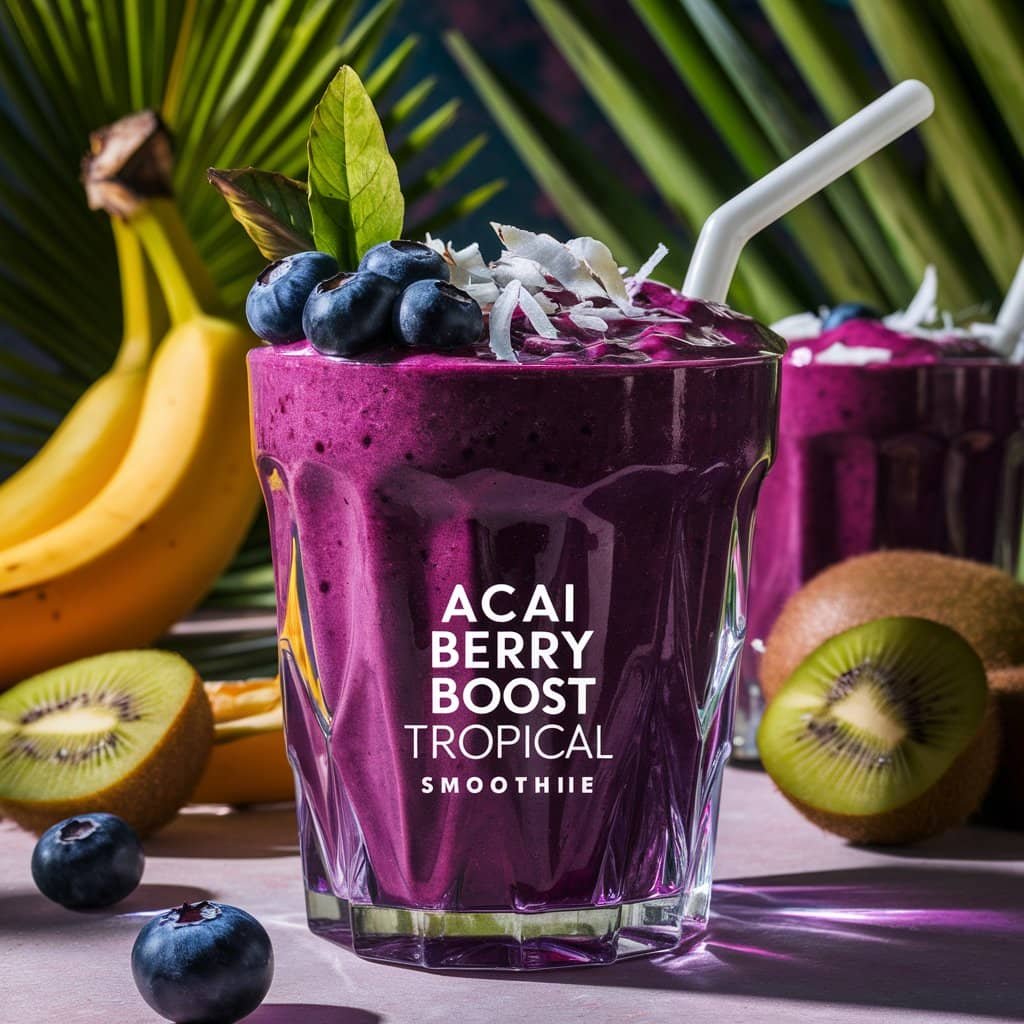 Discover the Delicious and Nutritious Acai Berry Boost Tropical Smoothie  Recipe in 2024