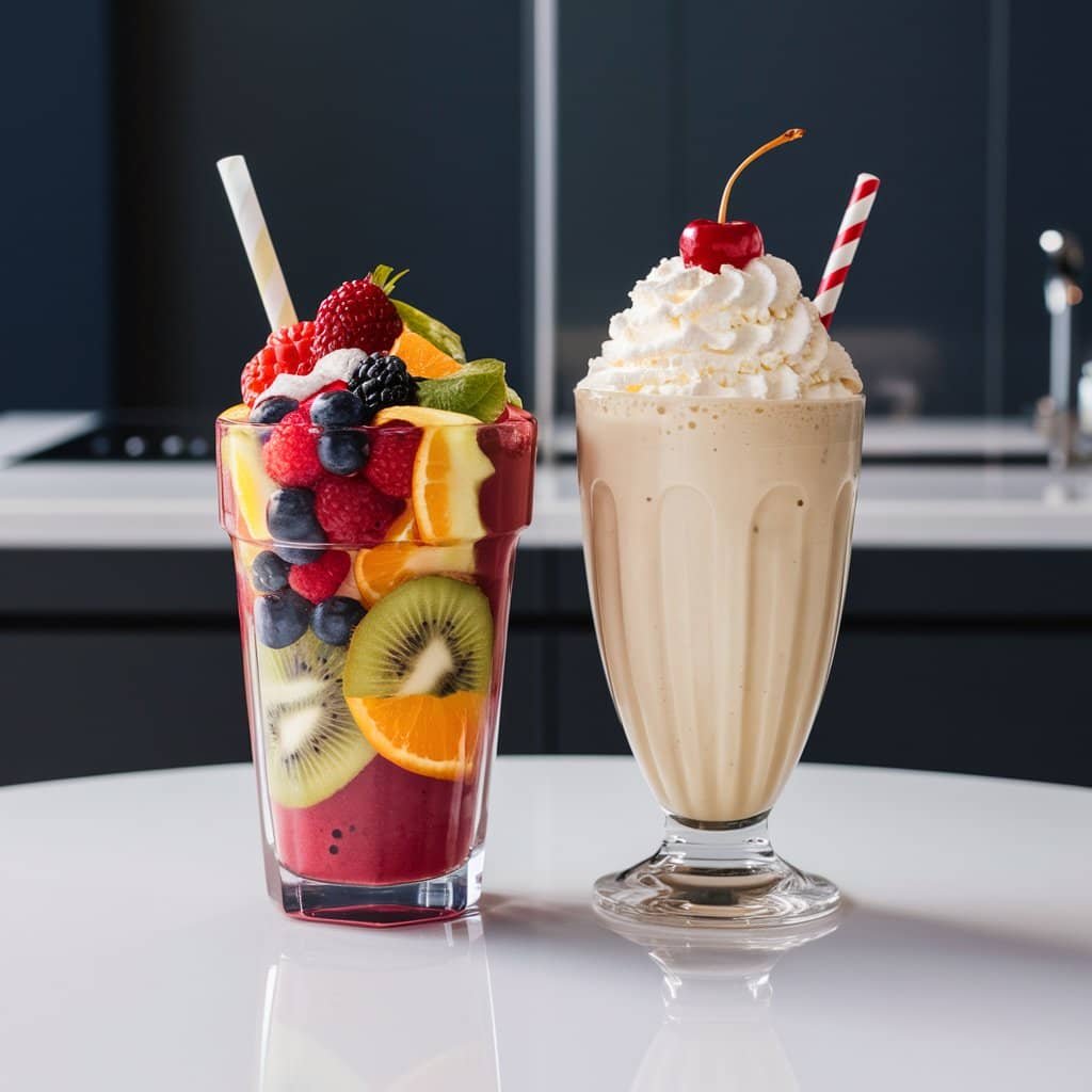 smoothie vs milkshake